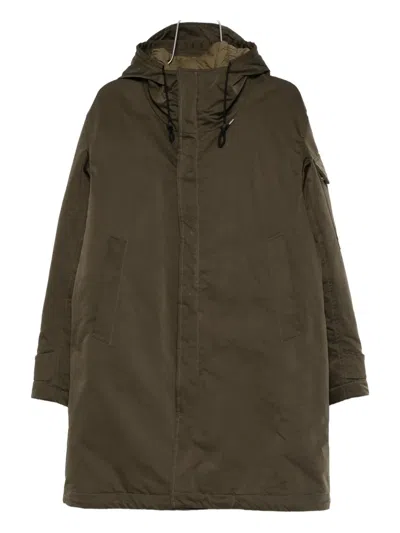 Ten C Rainstorm Parka In Green