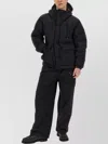 Ten C Regular Fit Hooded Jacket With Front Pockets In Blue
