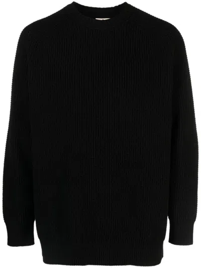 TEN C RELAXED FIT TEXTURED KNIT SWEATER