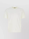 TEN C RIBBED CREW-NECK COTTON T-SHIRT WITH SHORT SLEEVES