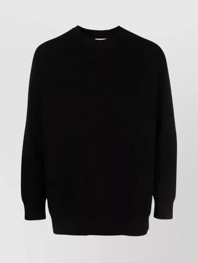 TEN C RIBBED CREW NECK SWEATER