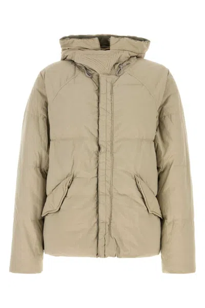 TEN C SAND NYLON ARTICO DOWN JACKET
