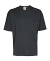 Ten C Dark Grey Cotton T-shirt In Black
