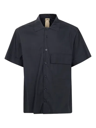 Ten C Short Sleeves Shirt In Black
