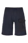 Ten C Looped Shorts With Buttoned Pocket And Stitch Detailing In 888