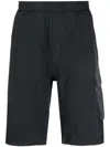 Ten C Side Flap-pocket Detail Shorts In Black