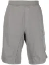 Ten C Side Flap-pocket Detail Shorts In Grau