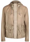 Ten C Skye Panelled Shell Jacket In Gray