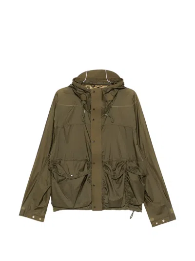 Ten C Skye Ten Hooded Flap-pocket Jacket In Green