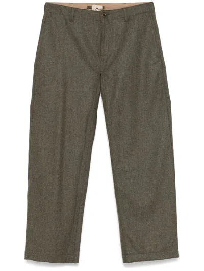 Ten C Straight Cargo Pants In Green