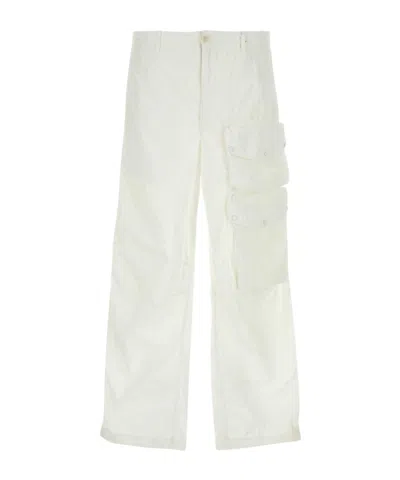 TEN C TEN C LOGO-PATCH STRAIGHT-LEG CARGO PANTS
