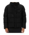 Ten C Survival Down Puffer Jacket In Black