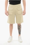 Ten C Sweat Shorts With Coated Cotton Double Pockets
