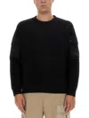 Ten C Sweatshirt With Logo In Black