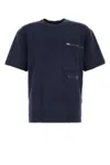 Ten C Men Navy Blue Cotton T-shirt In Blue