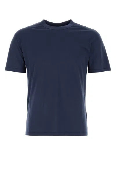 TEN C TEN C NAVY BLUE COTTON T-SHIRT