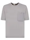 Ten C Logo-patch T-shirt In Grey