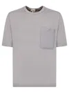 Ten C Chest Patch Pocket Grey T-shirt In Grey