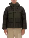 Ten C Jacket Hooded Quilted Pockets Sleeves Fit In Green