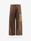 Ten C Nylon Blend Trouser With All-over Print In Brown