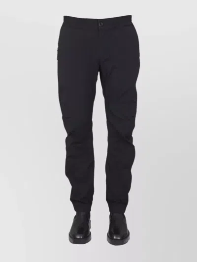 Ten C Trousers With Elastic Waistband And Pockets In Black