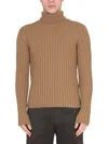 Ten C Ribbed Turtleneck Sweater Long Sleeves