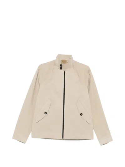Ten C Tyne High-neck Raglan-sleeve Jacket In Neutral