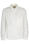 Ten C Pocket Zip-up Shirt Jacket In White