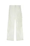 TEN C WHITE NYLON CARGO PANT