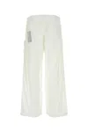 Ten C White Nylon Cargo Pant In Bianconeve