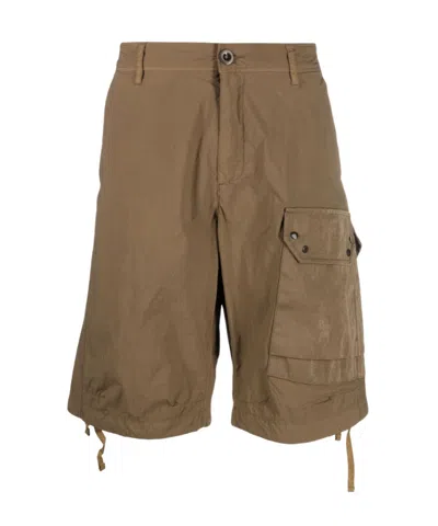Ten C Wide Leg Shorts In Brown