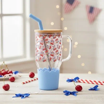 Ten Strawberry Street 10 Strawberry Street Americana Adria Hydration Tumbler, Cherry July In Blue