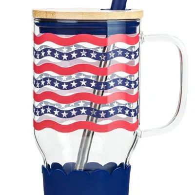 Ten Strawberry Street 10 Strawberry Street Americana Adria Hydration Tumbler, Stripes In Multi