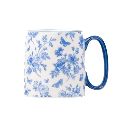 Ten Strawberry Street 10 Strawberry Street  Bella Blue White Chinoserie Mug,