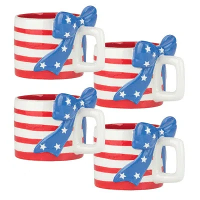 Ten Strawberry Street 10 Strawberry Street Bunting & Bows Mug In Multi
