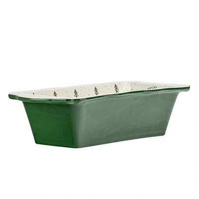 Ten Strawberry Street 10 Strawberry Street Christmas Tree Loaf Pan In Green
