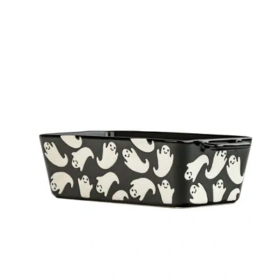 Ten Strawberry Street 10 Strawberry Street Flying Ghost Bakeware, Loaf Pan, Black