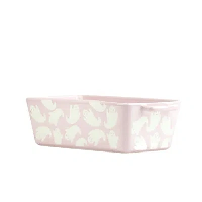 Ten Strawberry Street 10 Strawberry Street Flying Ghost Bakeware, Loaf Pan, Pink