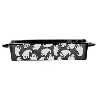 Ten Strawberry Street 10 Strawberry Street Flying Ghost Bakeware, Rectangle, Black