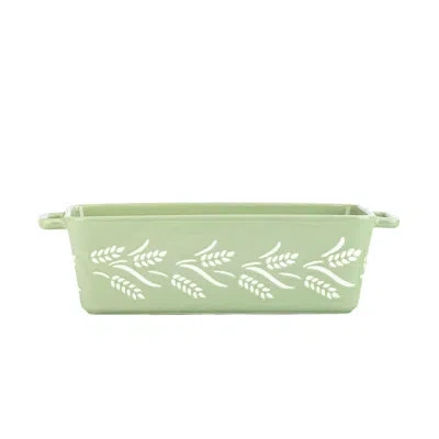 Ten Strawberry Street 10 Strawberry Street Harvest Wheat Baking Dish, Loaf Pan, Sage In Green