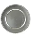 Ten Strawberry Street Laquer Round Beaded Set Of Six 13in Charger Plates