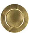 Ten Strawberry Street Laquer Round Set Of Six 13in Charger Plates