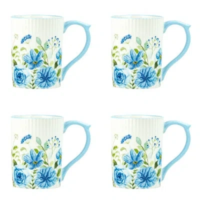 Ten Strawberry Street 10 Strawberry Street Lylah Mug, Blue Anemone