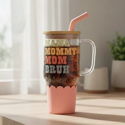 Ten Strawberry Street 10 Strawberry Street Mother's Day Adria Hydration Travel Tumbler, Mom To Bruh In Multi