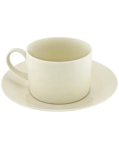 Ten Strawberry Street 10 Strawberry Street Royal Cream Set Of Six 3.2in Cups & Saucers
