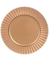 Ten Strawberry Street Set Of 12 Matte Sunburst Lacquer Chargers In Gold