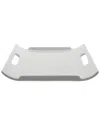 Ten Strawberry Street Set Of 2 Whittier Rectangle Platter With Handles In White
