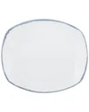 Ten Strawberry Street Set Of 3 Arctic 12x10 Rectangular Platters In White