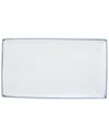 Ten Strawberry Street Set Of 3 Arctic 14x8 Rectangular Platters In White