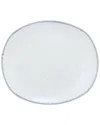 Ten Strawberry Street Set Of 4 Arctic Rectangular Dinner Plates In White
